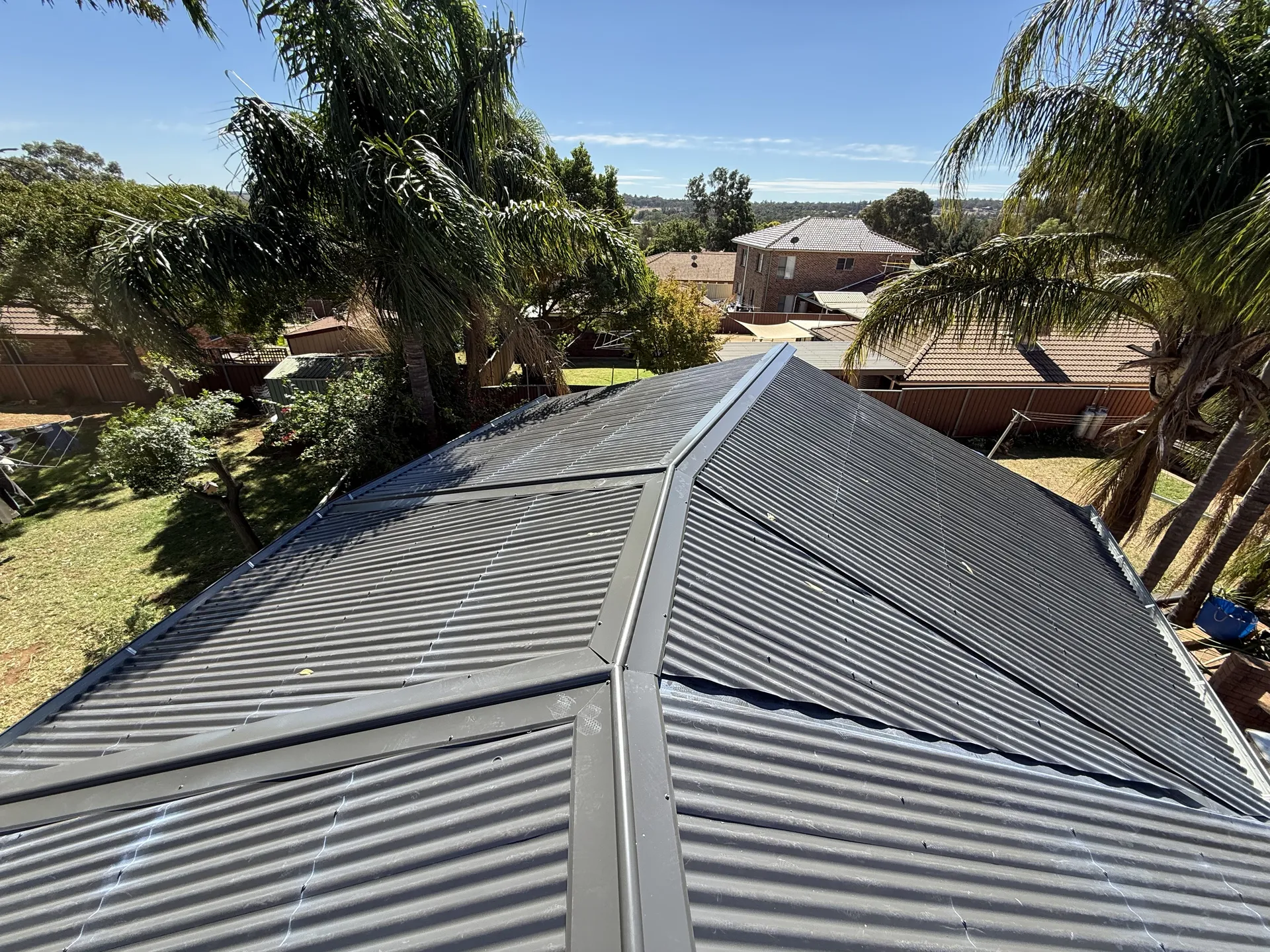Metal roof completed by Rice Roofing in Dubbo
