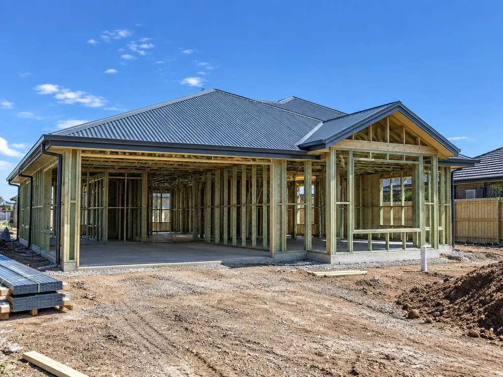 New metal roof being installed on a home in Dubbo